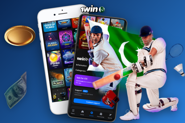 1Win app Pakistan compatible smartphones including Samsung Galaxy and Xiaomi displayed in a row