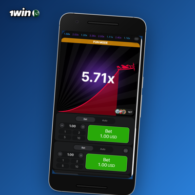 Dual bet feature icon for the 1Win Aviator game with two independent stakes