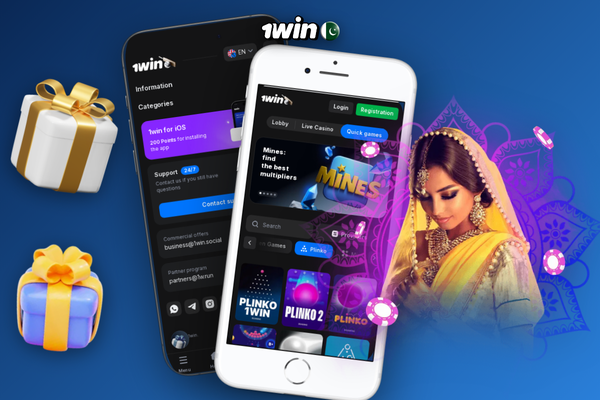 1Win deposit page on mobile showing JazzCash and Easypaisa PKR payment options