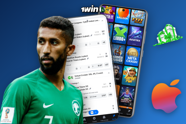 1Win partner APK Android app install screen on smartphone for Pakistani affiliates